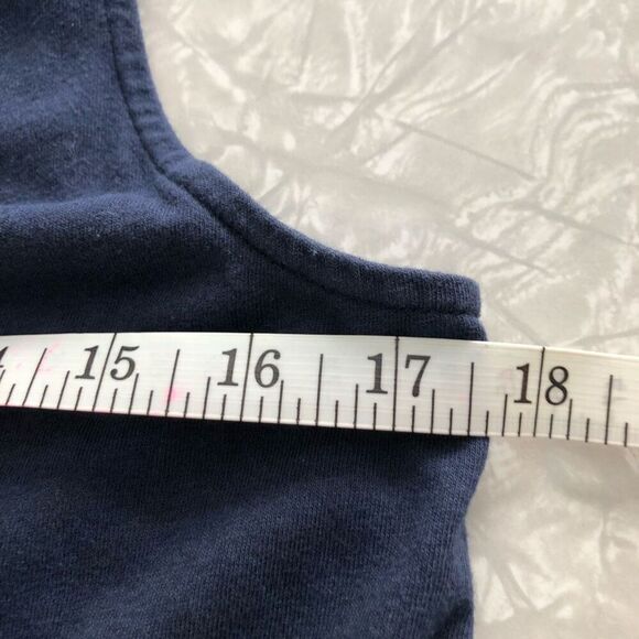 J. Jill blue embroidered knit dress cotton modal blend tank a line sz xs pockets - Picture 10 of 11